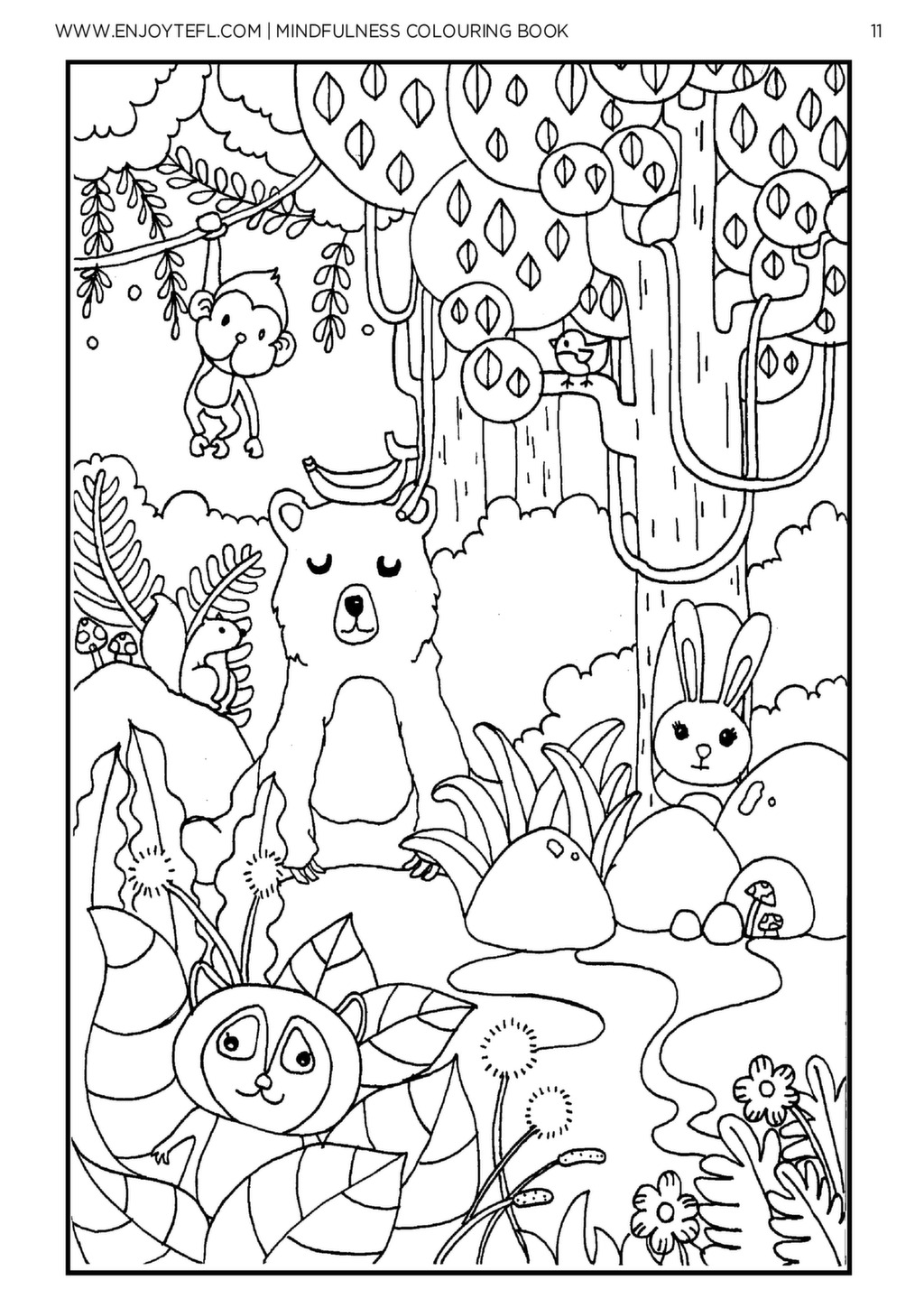 Mindfulness Colouring Book - Enjoy TEFL